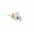 Global Door Controls 1 in. Aluminum Rim Mortise Cylinder With 5 Pin Keyway TH1100-RC-AL